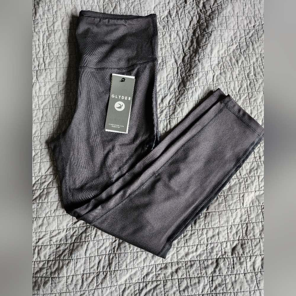 Glider Dynamic Mesh 7/8 Black Legging - Size Large